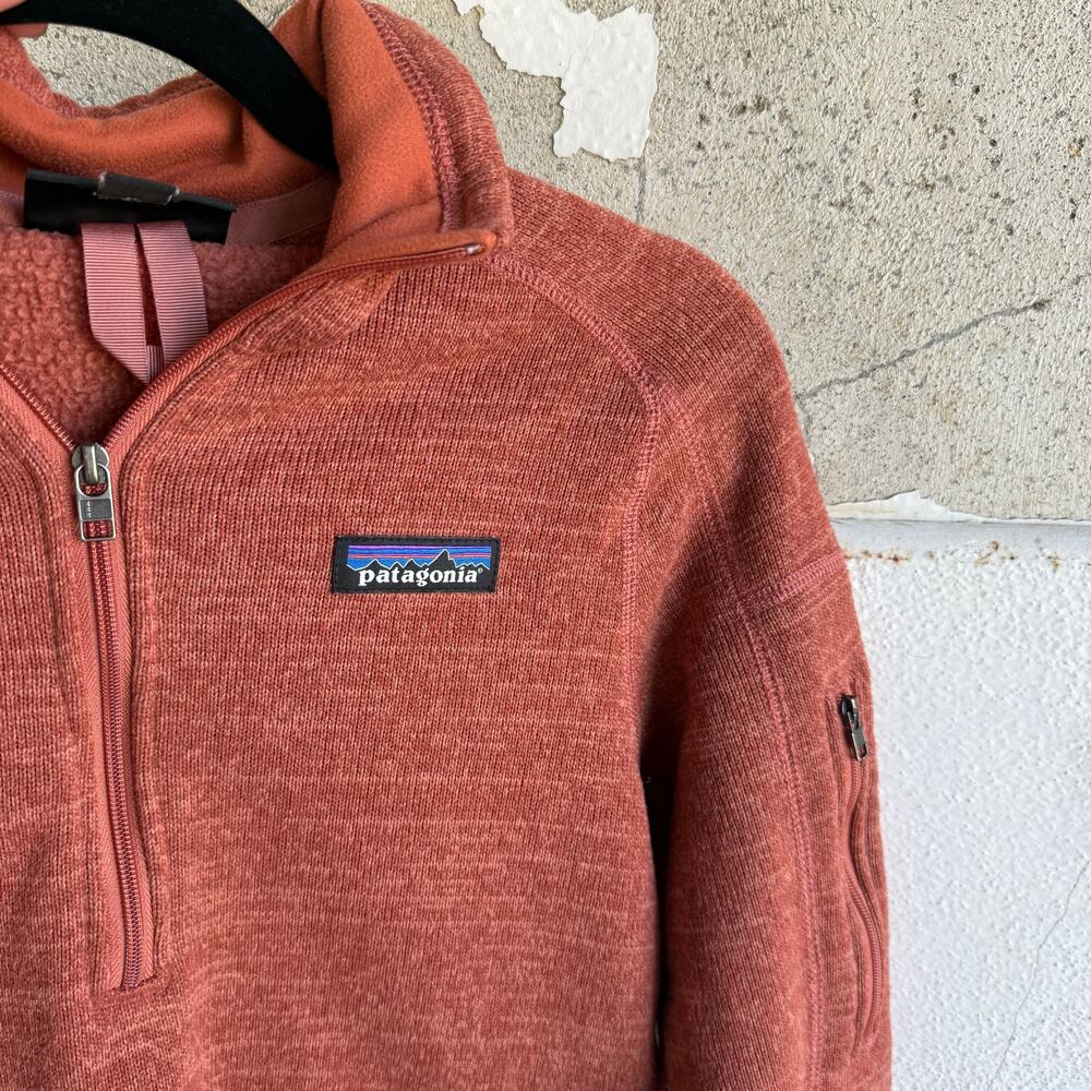 Patagonia Better Sweater Womens XS 1/4 Zip Fleece Pullover Burl Red‎ Gorpcore